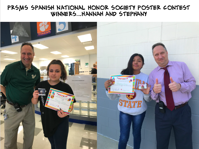 Spanish National Honor Society Contest Winners – Congratulations!