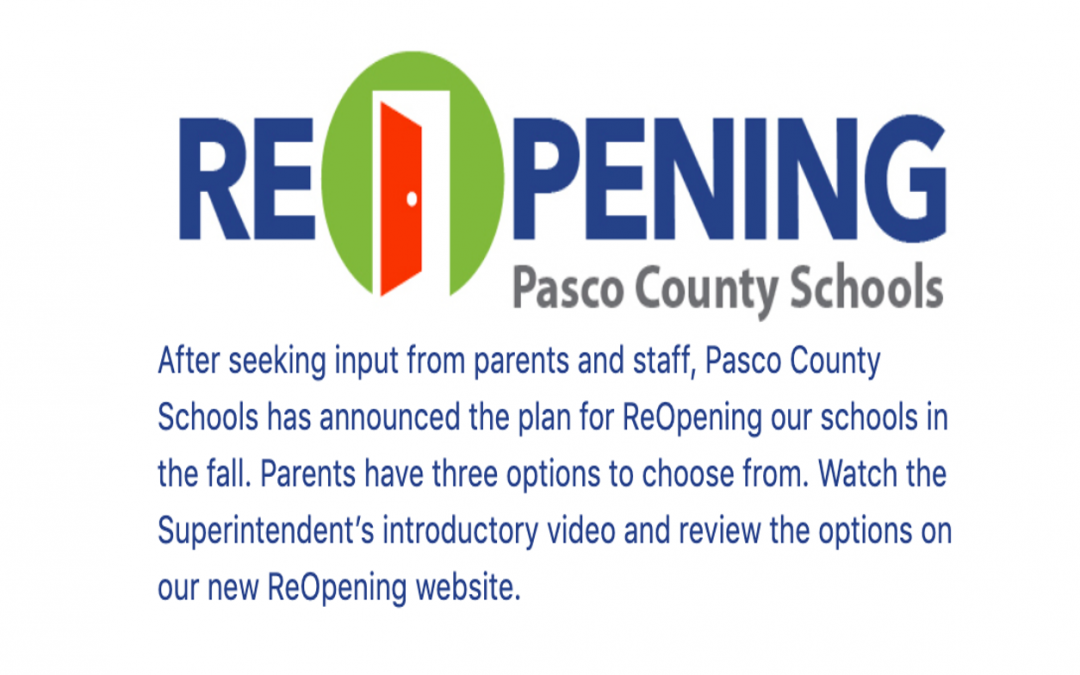 Pasco ReOpening – Important Information