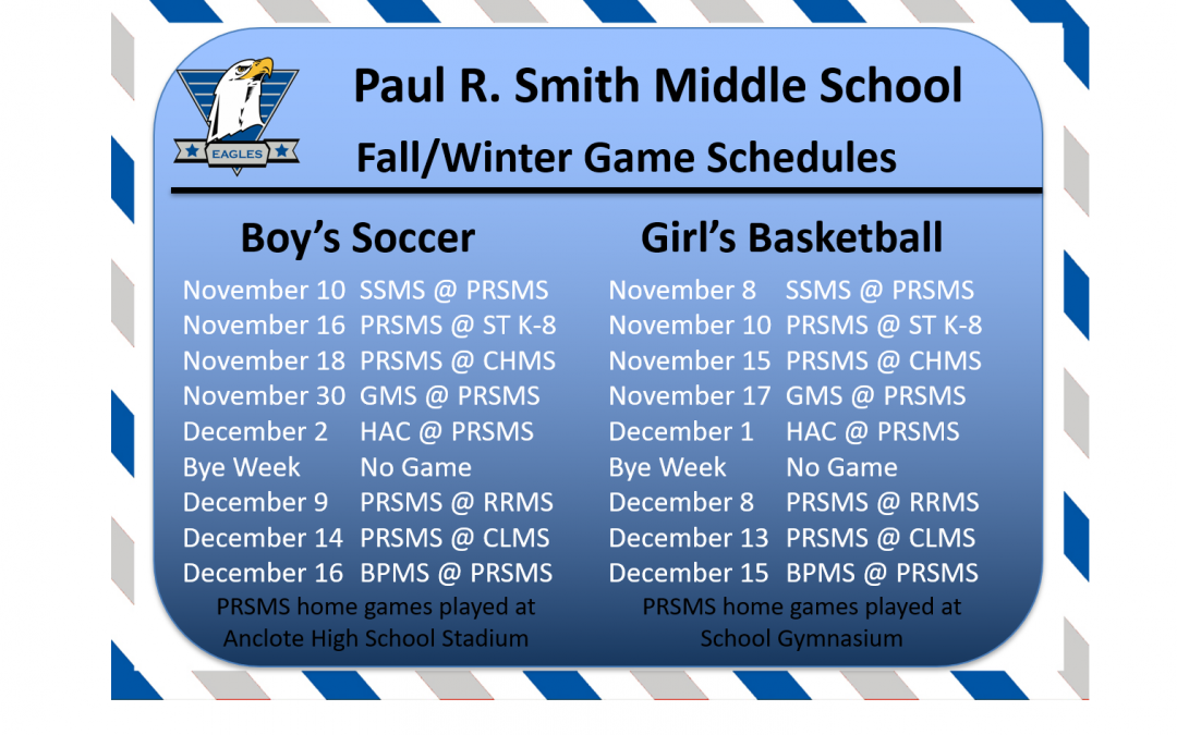 2021 Fall Sports Schedules